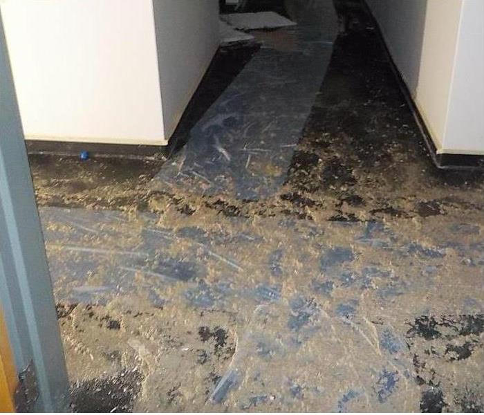 Water damage in a  home